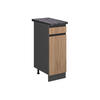 KÜCHENUNTERSCHRANK R-Line Goldkraft Eiche 30 cm, AP Anthrazit - Honigeiche/Anthrazit, Holzwerkstoff (30/81.6/60cm) - Vicco