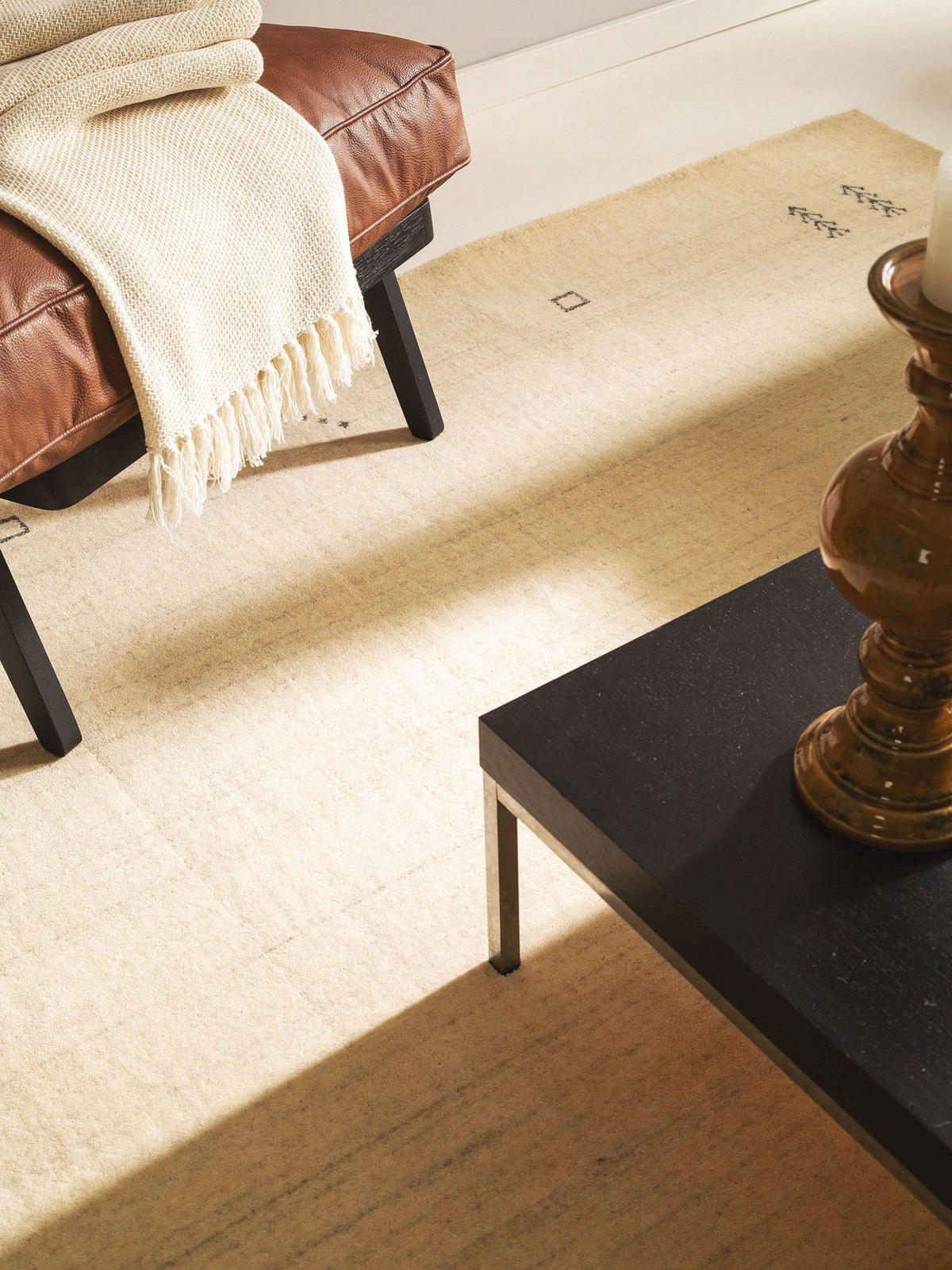 TEPPICH Wollteppich Jamal Beige - Beige, Textil (250/1cm) - KUNSTLOFT