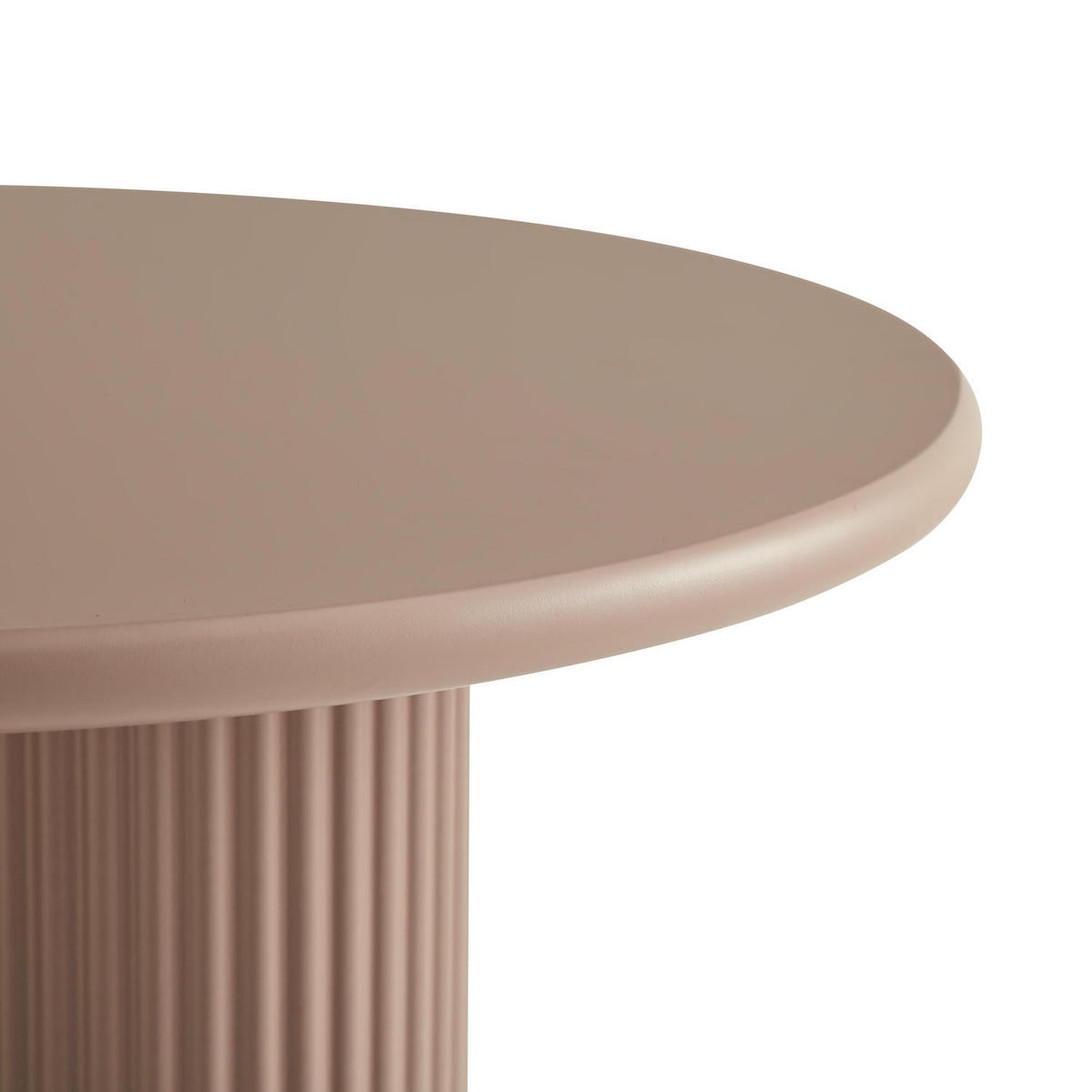 COUCHTISCH rund Mocha Mousse 80/80/45 cm - Hellbraun/Rotbraun, Holzwerkstoff (80/80/45cm) - Furnhouse