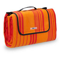 PICKNICKDECKE - Orange, Textil/Metall (200/200cm) - Relaxdays