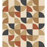 FOTOTAPETE geometrische Formen 250 x 279 cm - Beige, Papier (250/279cm) - ESTAhome