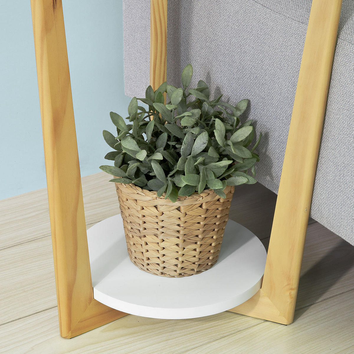 BEISTELLTISCH Weiß - Weiß, Holzwerkstoff (25/45/60cm) - SoBuy