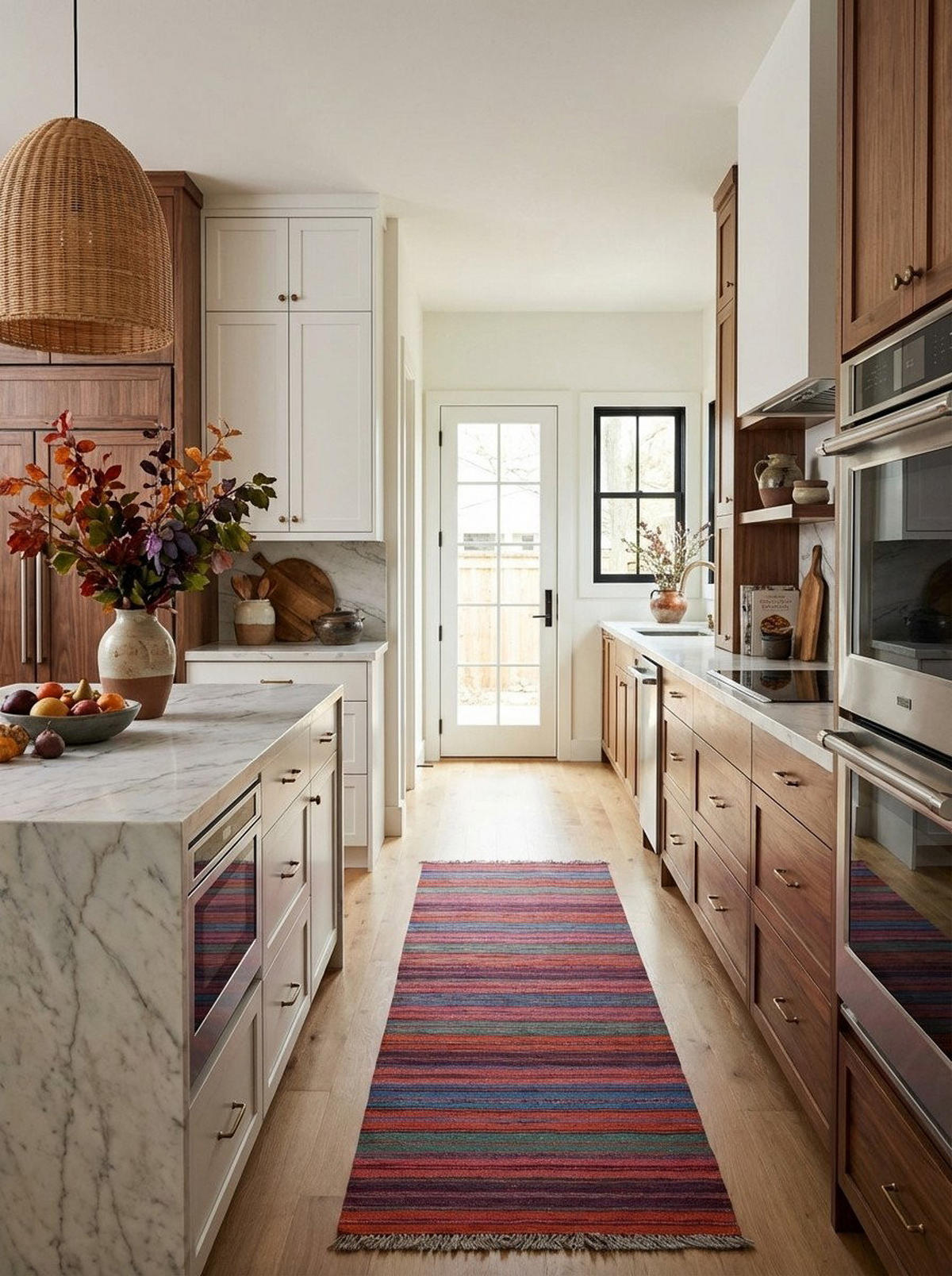 HANDWEBTEPPICH Kelim Gashgai Mehrfarbig 200/60 cm Schurwolle - Multicolor, Textil (60/200cm) - Looma