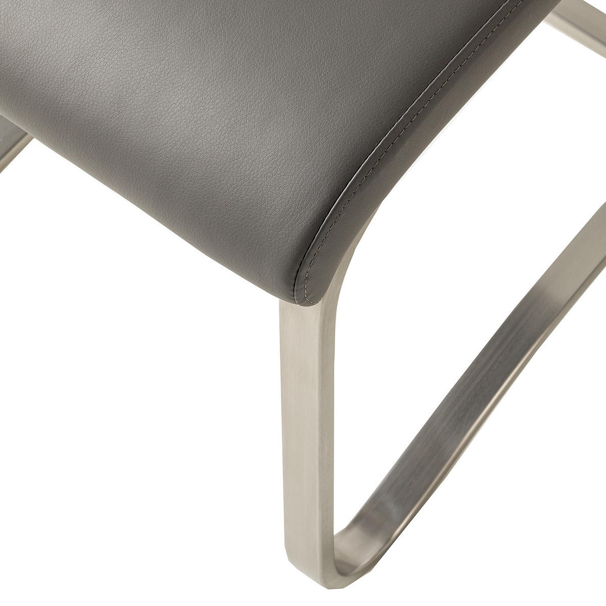 FREISCHWINGER - Edelstahlfarben/Grau, Kunststoff/Metall (43/103/52cm) - home24