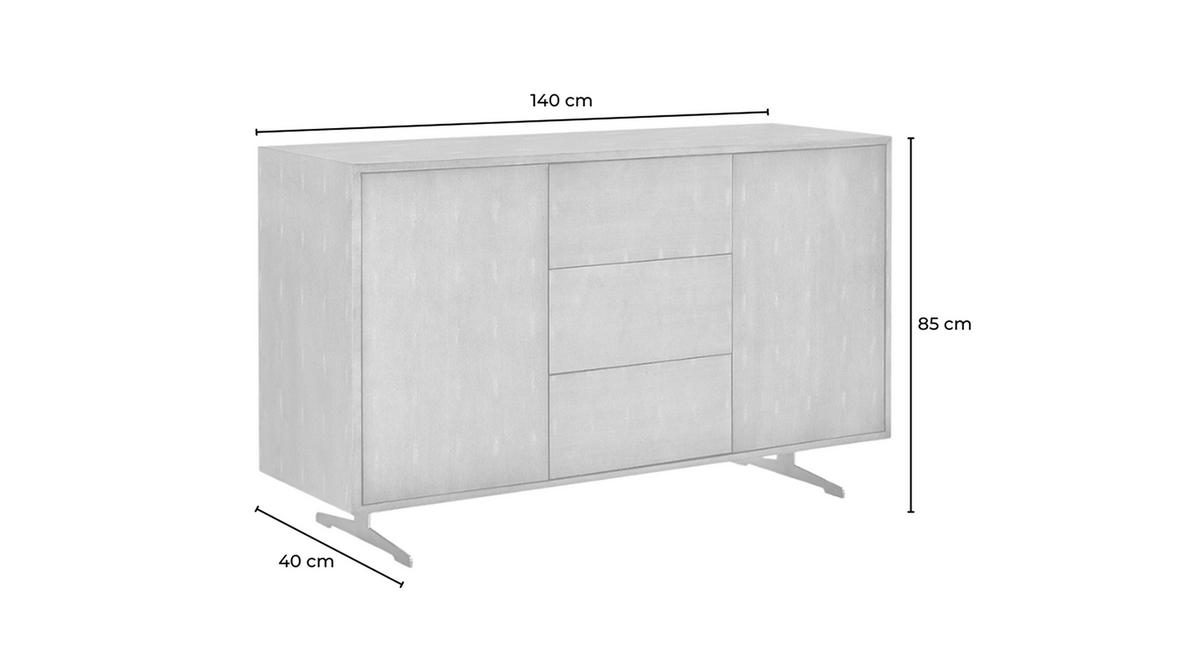 SIDEBOARD GALA Gold Holz - Goldfarben, Holz/Holzwerkstoff (140/85/40cm) - KAWOLA