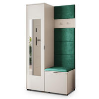 GARDEROBENSCHRANK VIRA 95/181/51 cm Modern Garderobe-Set Kaschmir - Kaschmir/Grün, Holzwerkstoff (95/181/51cm) - MASSENO