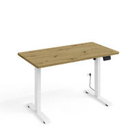 SCHREIBTISCH Ergo Holz und Weiß - Weiß, Holzwerkstoff (65/120/73cm) - Petits-meubles