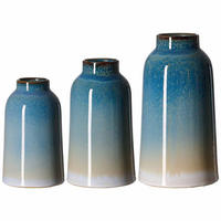 VASEN Leria blau 3er Set - Blau, Keramik (1cm) - Ritzenhoff Breker