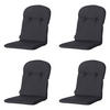 GARTENSTUHLKISSEN Basic 96/45 cm 4er-Set - Schwarz, Textil (45/8/96cm) - Madison