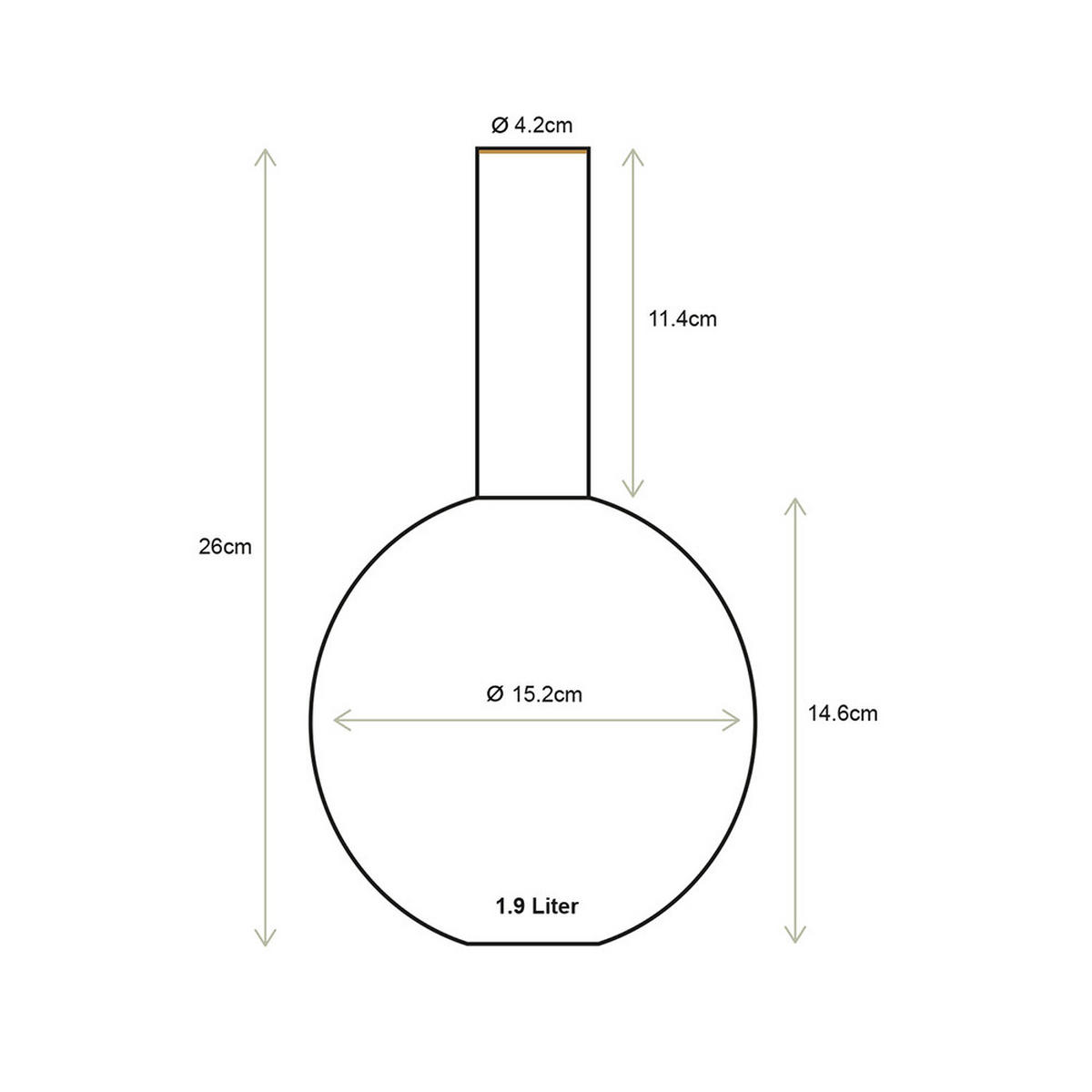 VASE Metal small bright rosa 15x26 cm - Rosa, Metall (26cm) - Pip Studio