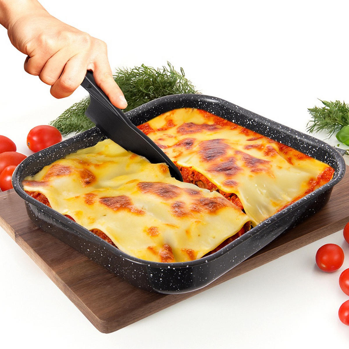 KUCHENMESSER BLACKLINE Schwarz - Schwarz, Kunststoff (24.5cm) - Orion 