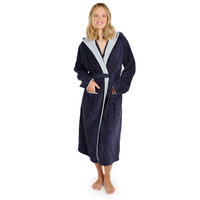 BADEMANTEL Cotton Ida: S, Dunkelblau - Dunkelblau, Textil (Snull) - Blumtal