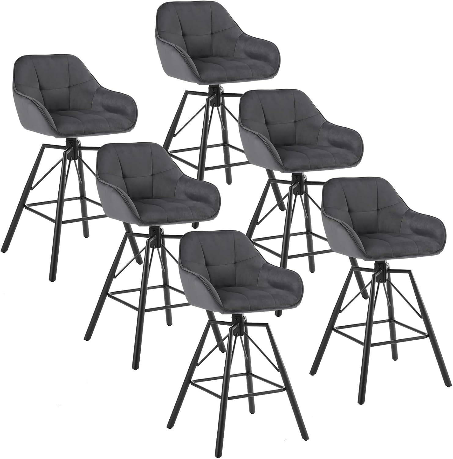 Woltu Barhocker Dunkelgrau 51x94.5x53 cm
