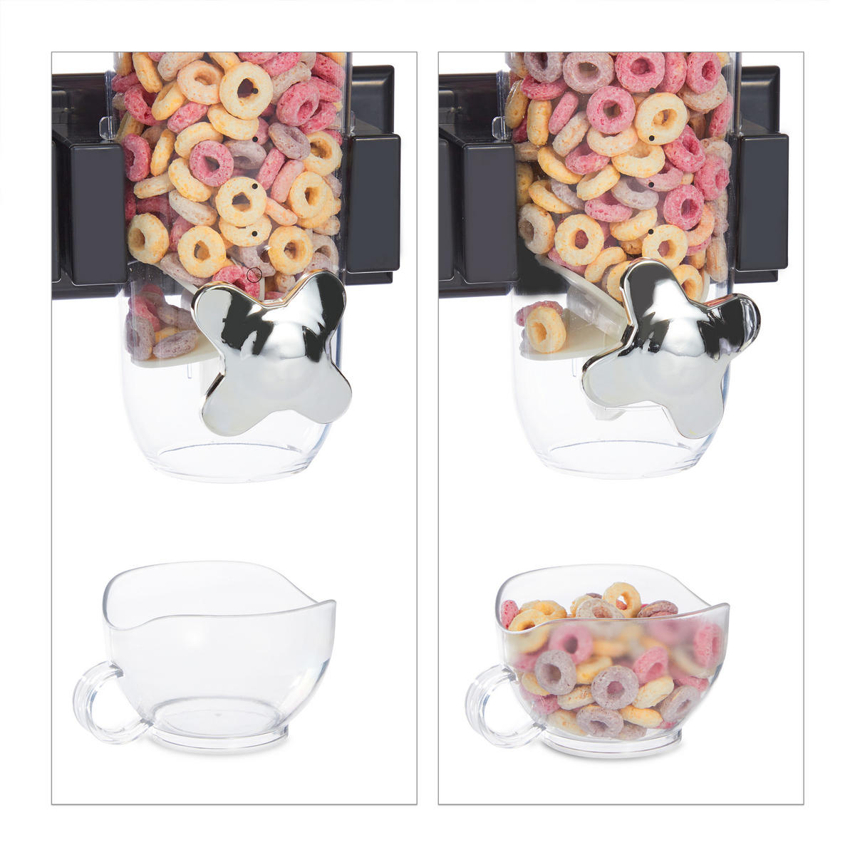 DÁVKOVAČ müsli - různobarevná, plast (29/32/15cm) - Relaxdays