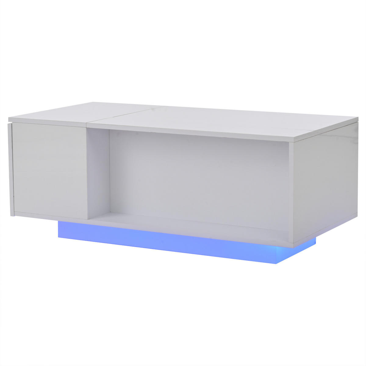 COUCHTISCH White - Weiß, Holzwerkstoff (100/50/40cm)