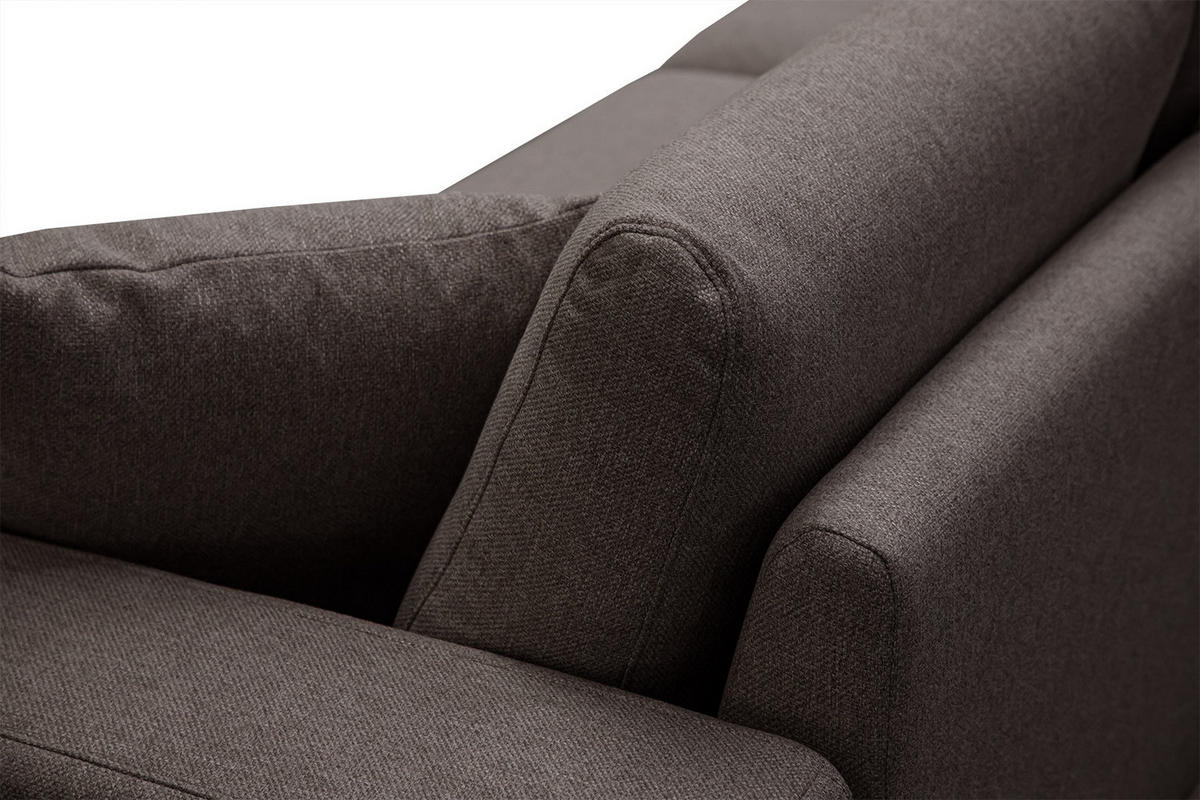SOFA MEDIOLANE 2,5-Sitzer, braun - Braun, Holzwerkstoff/Textil (203/87/96cm) - Courtois Laville