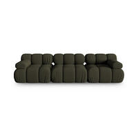 SOFA modular Bellis aus 3D-Stoff Amazonasgrün 3 Sitzplätze - Waldgrün, Textil (94/70/282cm) - Micadoni