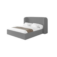 POLSTERBETT mit Bettkasten und Lattenrost, Boxbett ohne Matratze - ESTI 160x200 Grau - Schieferfarben, Holzwerkstoff/Textil (160/200cm) - ALTDECOR