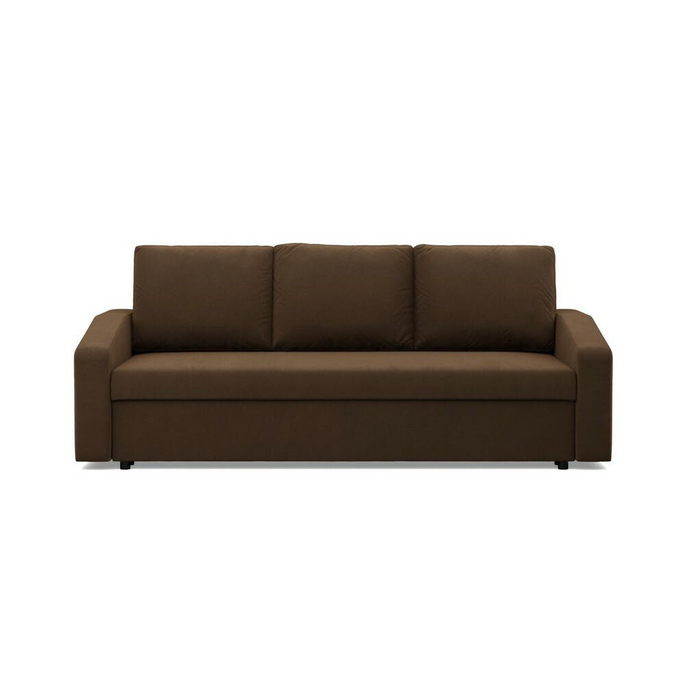 SOFA Neo mit abgeschrägter Armlehnen braun - Braun, Textil (220/85/92cm) - SIMKAM Furniture