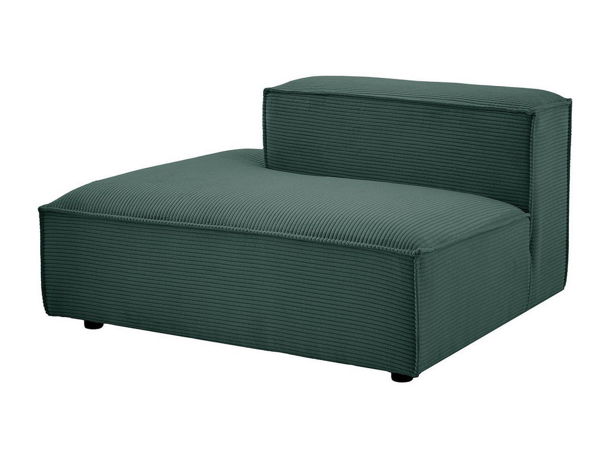 RECAMIERE ohne Schlaffunktion - 1 Person - samt - grün Ruzolo - Grün, Textil (120/67/105cm) - Vente-Unique