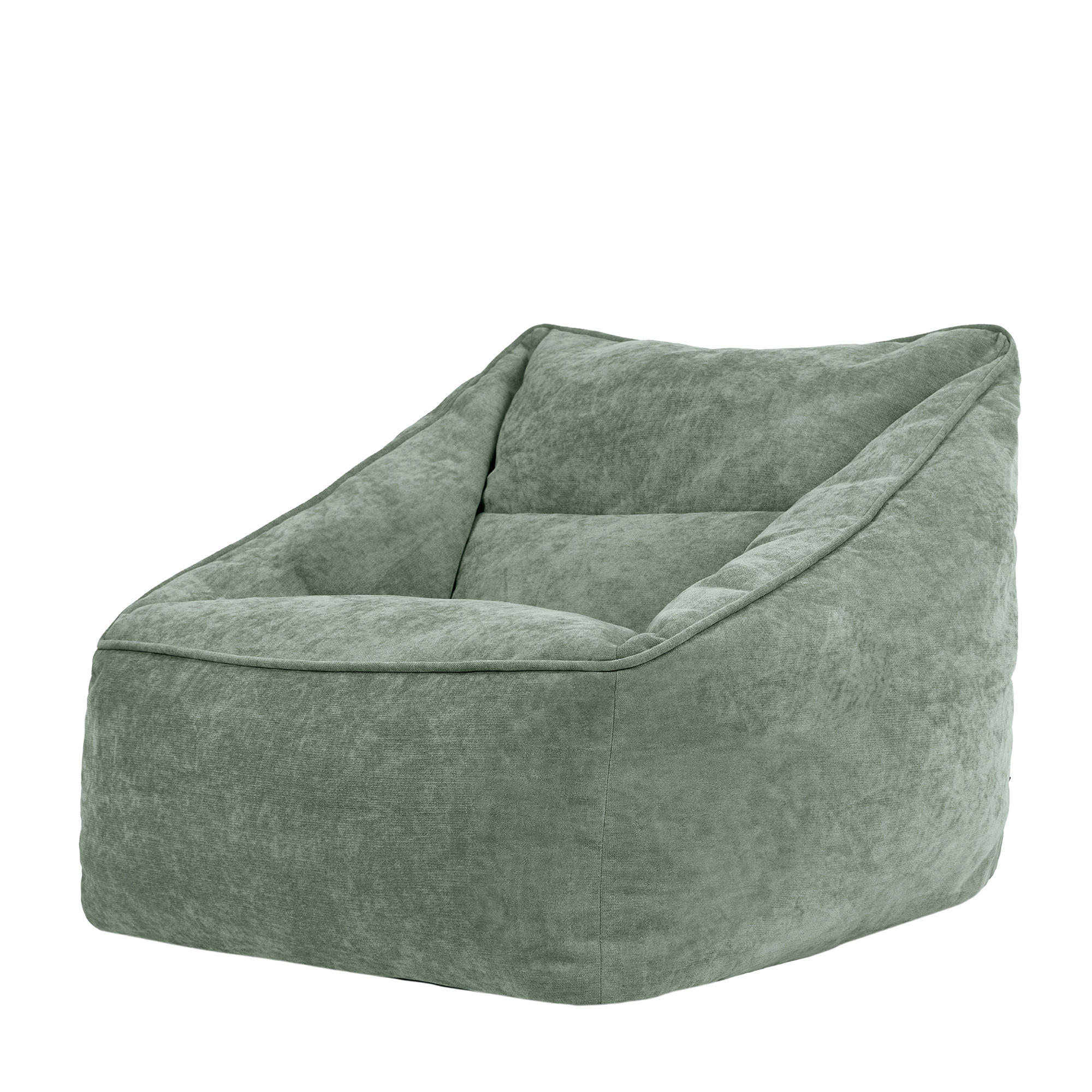 SITZSACK Sessel Chenille Natalia - Salbeigrün, Kunststoff/Textil (100/80/88cm) - icon