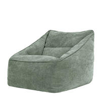 SITZSACK Sessel Chenille Natalia - Salbeigrün, Kunststoff/Textil (100/80/88cm) - icon