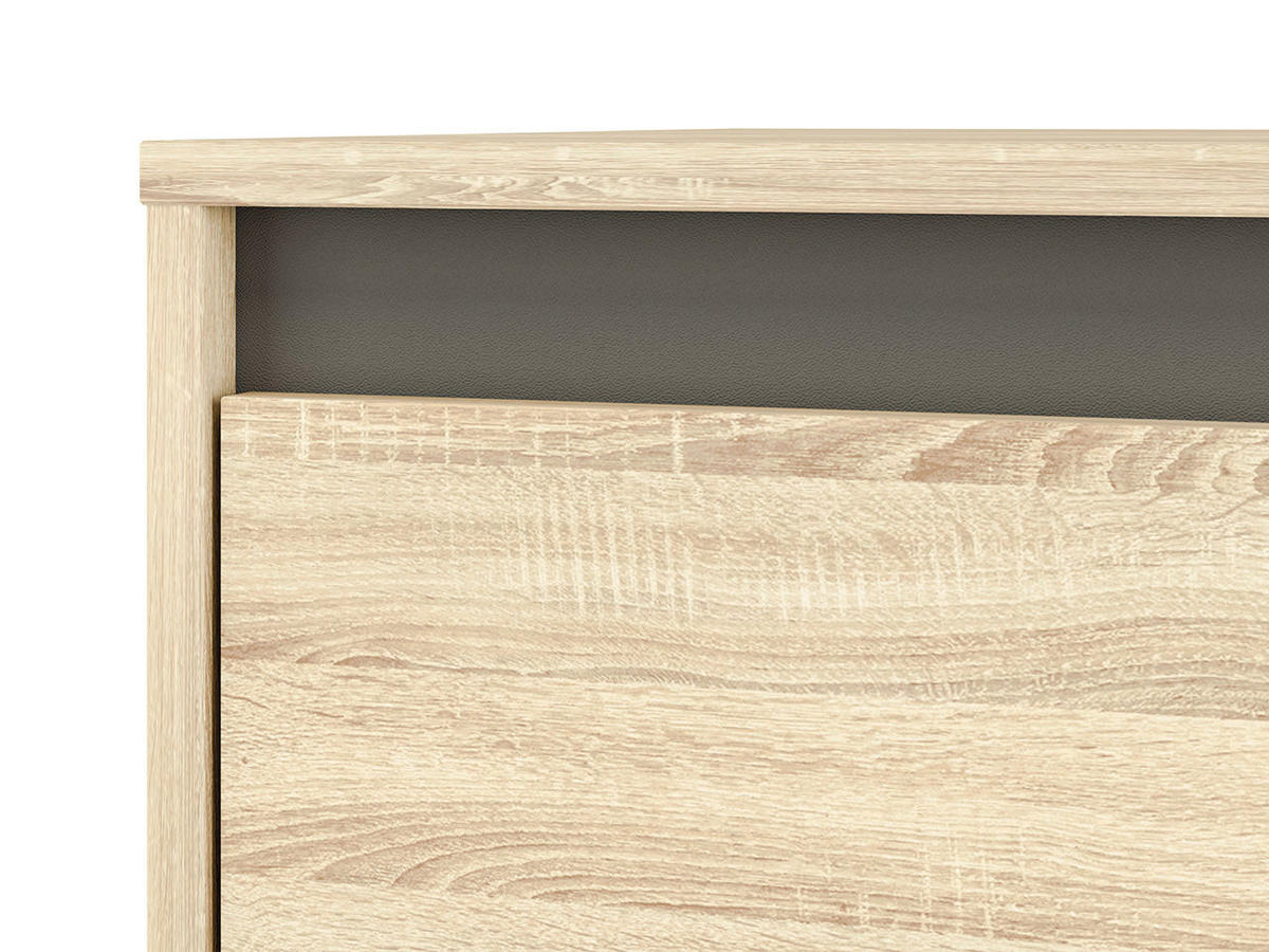 VITRINE – AVO 05 – 48 cm – Avo – Sonoma Eiche / Dunkelgrau - Dunkelgrau/Sonoma Eiche, Holzwerkstoff (48/200/34cm) - hi-markt