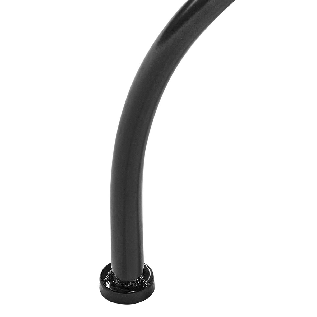 GARTENTISCH Keramik Schwarz Cozzana - Schwarz/Grün, Metall (60/60/75cm) - Beliani