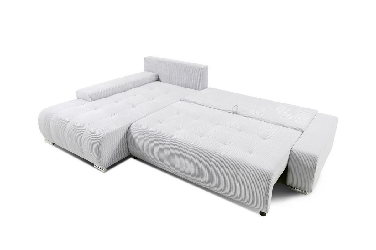 ECKSOFA Vogar In Poso - Blau, Holzwerkstoff/Textil (265/185cm) - Fun Möbel