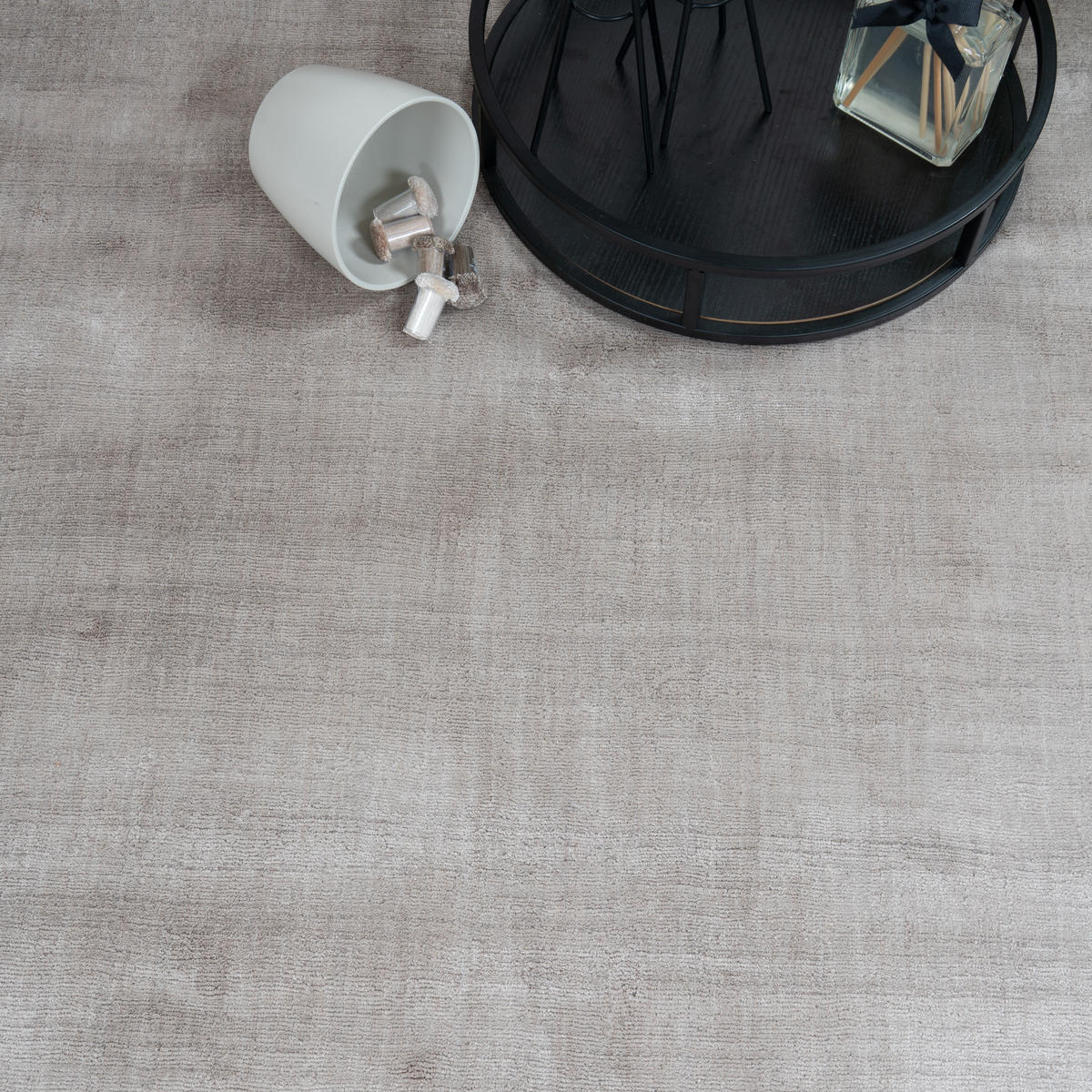 TEPPICH VISKOSE HANDGEWEBT BAMBOO 200/290 Taupe - Taupe, Naturmaterialien (200/290cm) - Consilio Concept