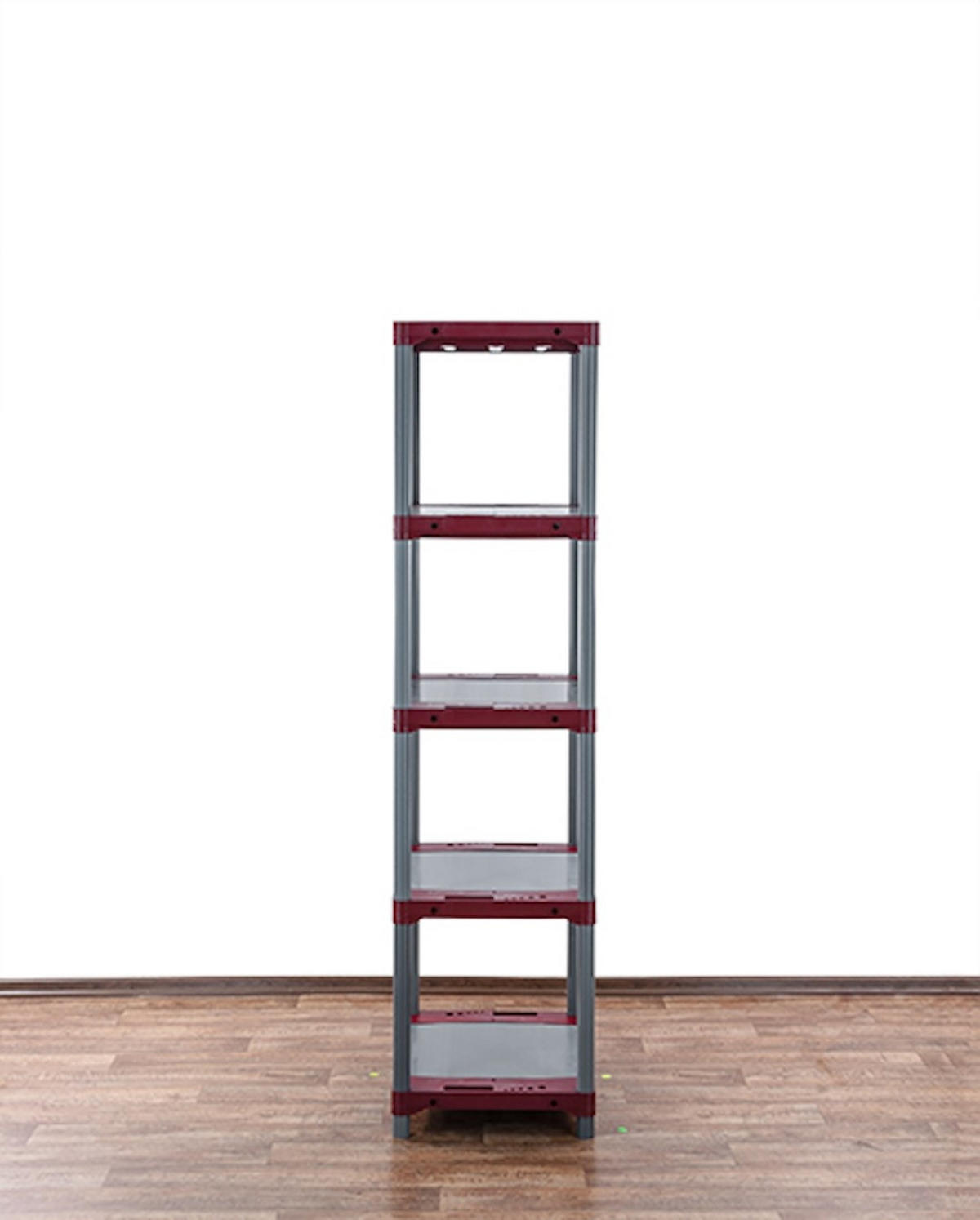 KUNSTSTOFFREGAL BIG GREY BEAR Tall 180x60x46cm Fachlast 160kg Grau-Rot - Rot, Kunststoff (60/180/46cm) - PROREGAL