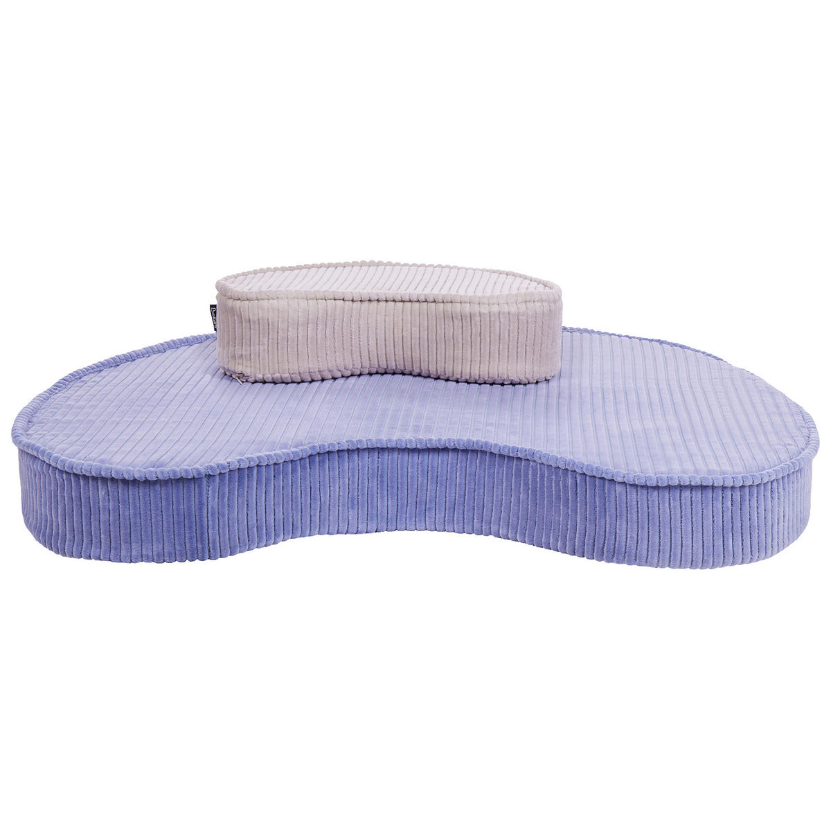 POUF Samtstoff Hellviolett Nili - Violett, Textil (90/10/75cm) - Beliani