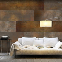 VLIESTAPETE Gold 100/70 cm - Goldfarben/Kupferfarben, Textil (100/1cm) - KUNSTLOFT