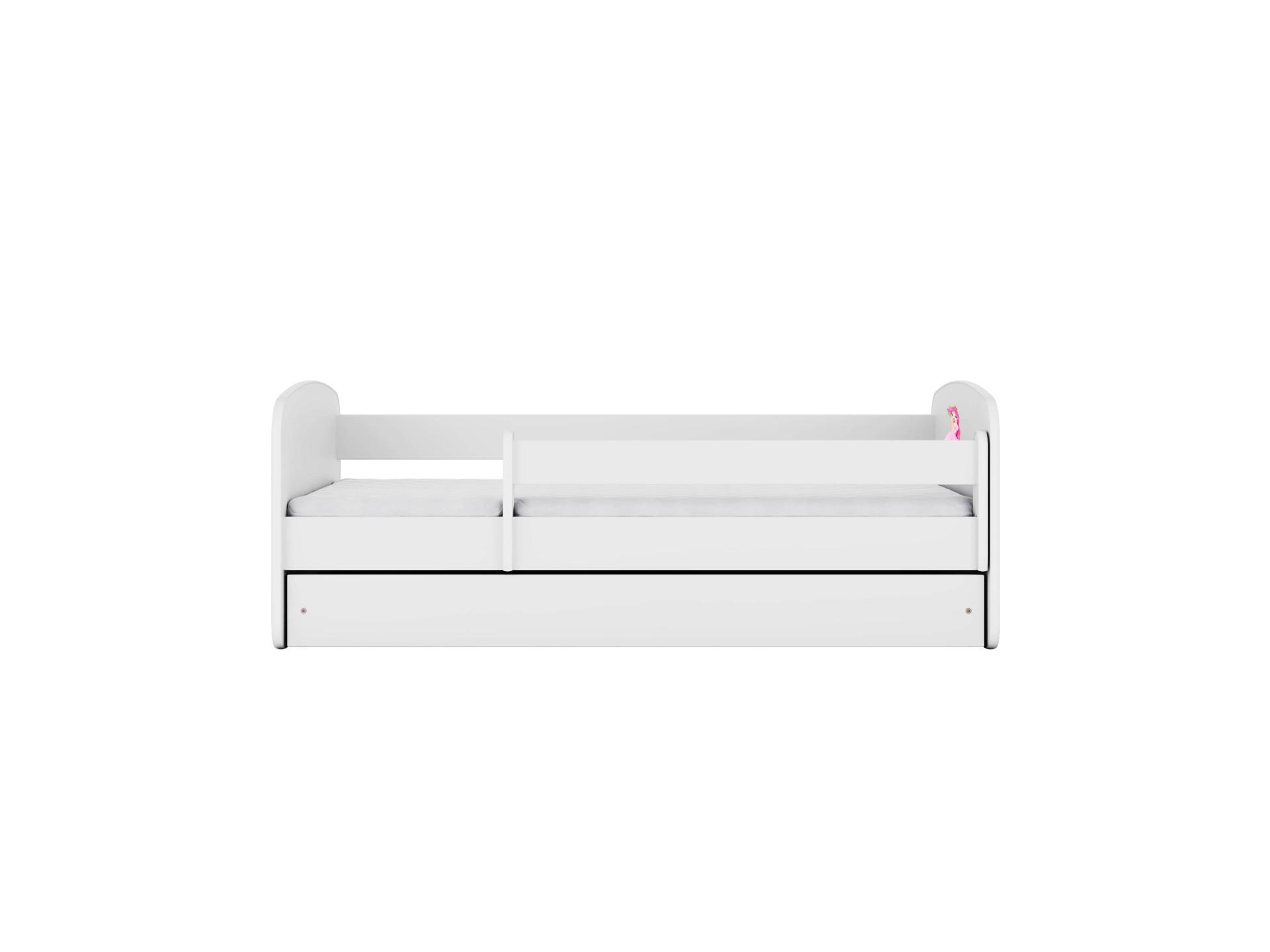 KINDERBETT Prinzessin mit Schublade und Matratze 160/80 - Weiß, Holzwerkstoff (80/160cm) - RAUMHIRSCH FURNITURE