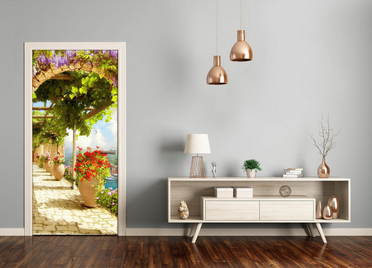 TÜRAUFKLEBER 75x205 cm Dekorativ für Türen - Waldgrün, Kunststoff (75/205/0.01cm) - TULUP