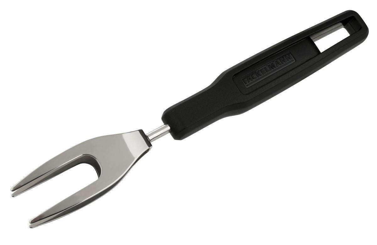 STEAKGABEL Statement in Schwarz/Silber - Silberfarben, Metall (1cm) - Fackelmann