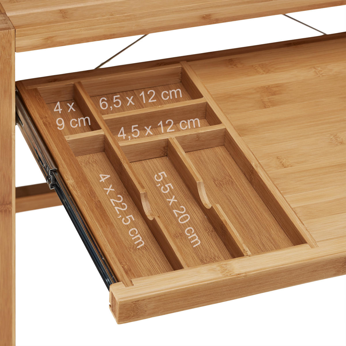 POČÍTAČOVÝ stôl - svetlohnedá, drevo (55.5/106.5/76.5cm) - Relaxdays