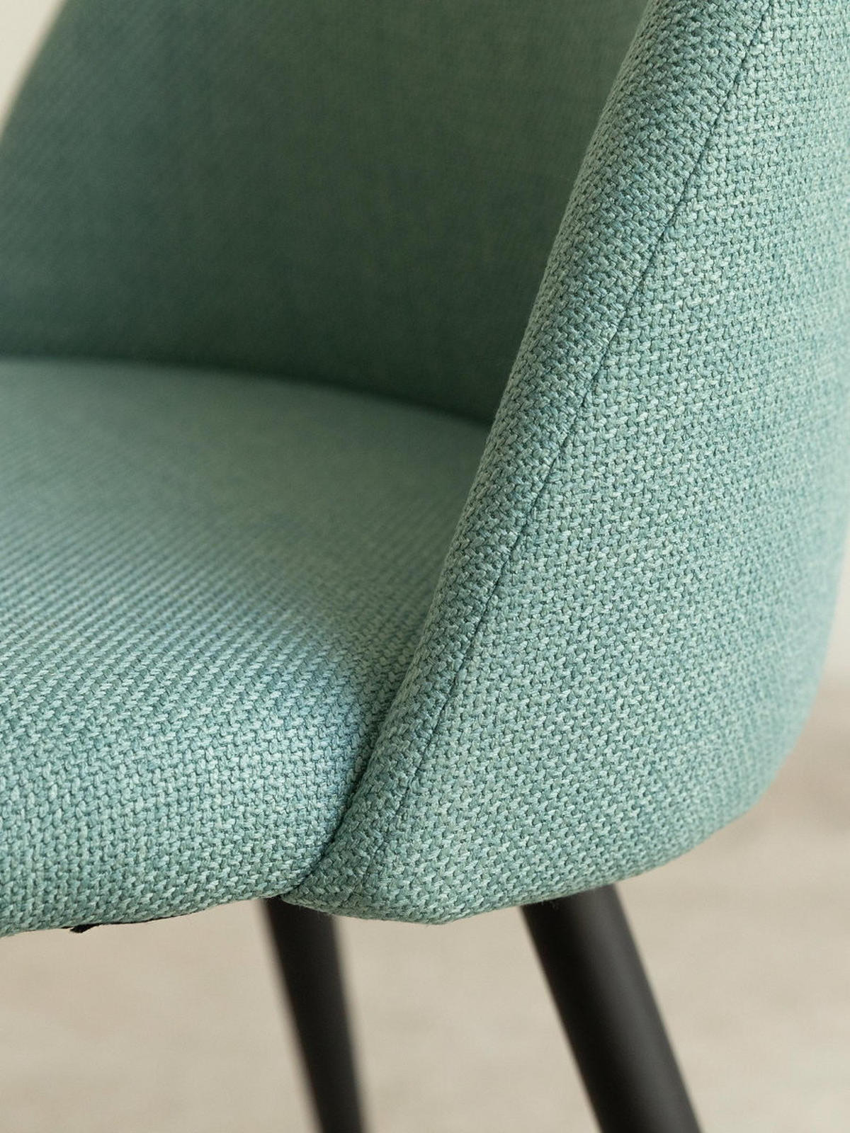 POLSTERSTUHL Brila Minze 51 cm x 77 cm - Mintgrün, Textil (51/77/54cm) - Kenay Home