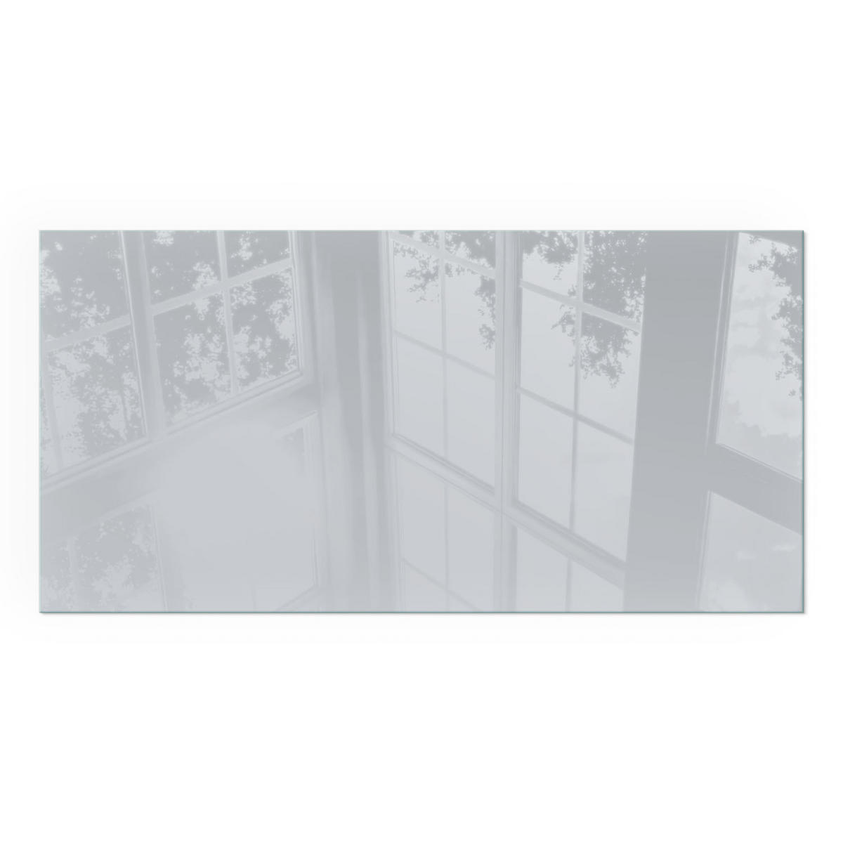 GLASPLATTE für Kamin 100x50 cm - Grau, Glas (100/50/0.4cm) - TULUP