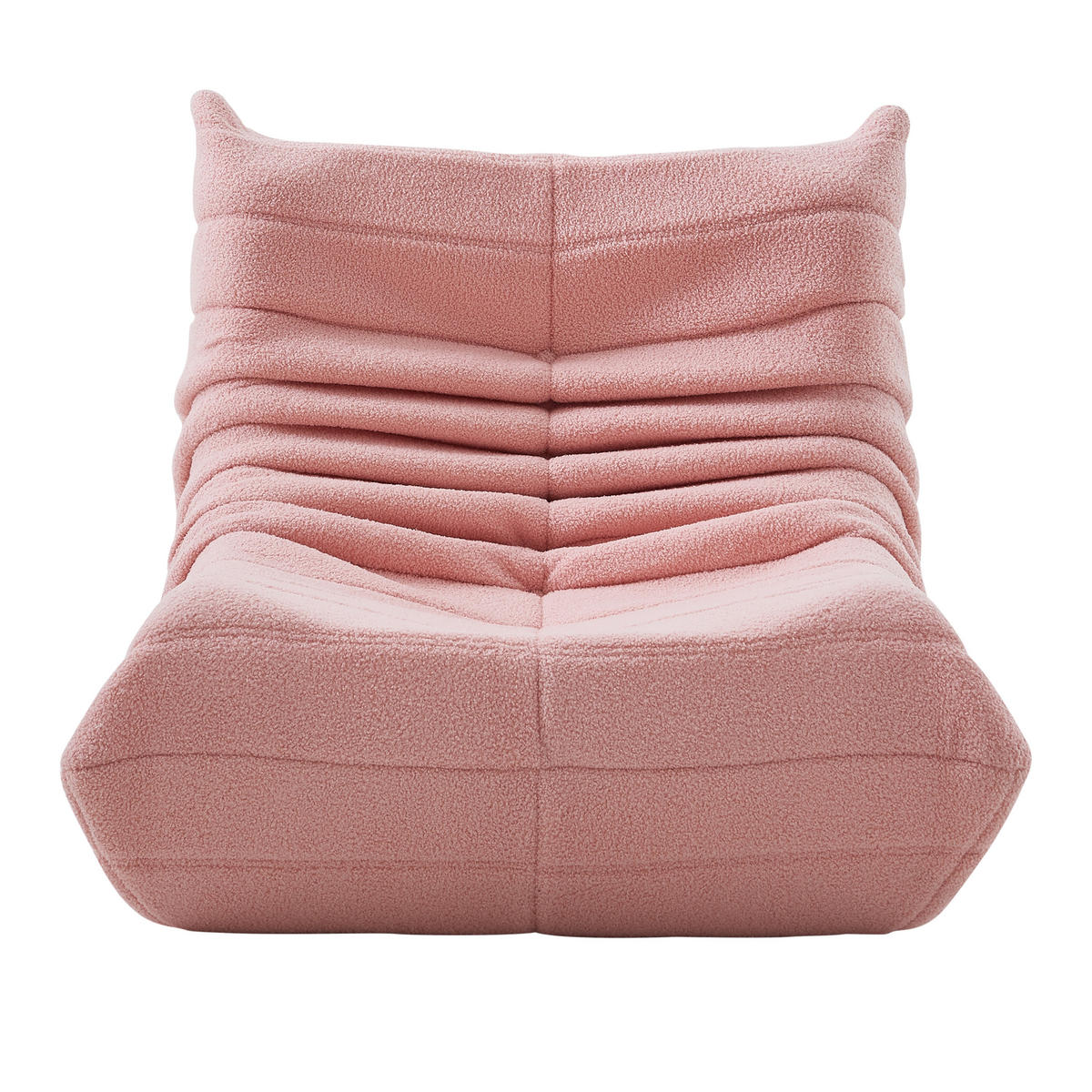 FERNSEH- & RELAXSESSEL Sofa Liegesofa für Wohnzimmer Beige - Rosa, Holz (91.44/60.45/101.5cm)