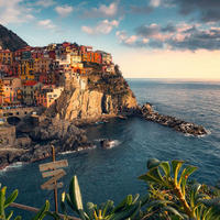 FOTOTAPETE Cinque Terre 450 x 280 cm - Multicolor, Papier (450/280cm) - Sanders & Sanders