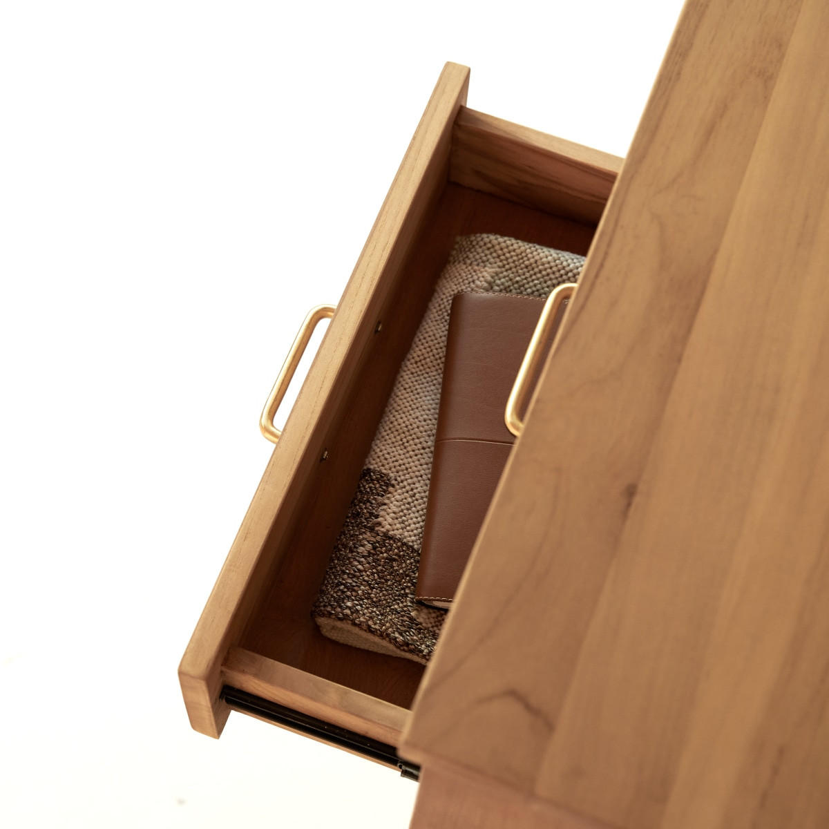 SCHREIBTISCH Kort Natur aus Teak - Naturfarben, Holz (60/130/74cm) - Tikamoon
