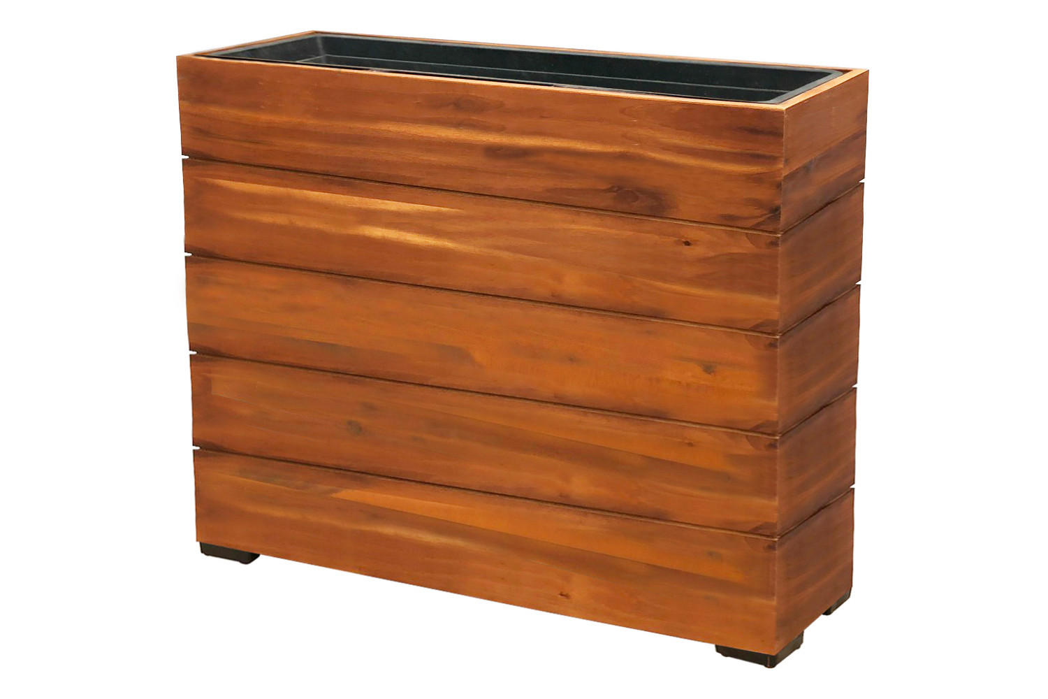 PFLANZKASTEN 83x21x62 cm, Braun, Akazienholz - Braun, Holz (21/62/83cm) - dasmöbelwerk