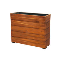PFLANZKASTEN 83x21x62 cm, Braun, Akazienholz - Braun, Holz (21/62/83cm) - dasmöbelwerk