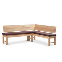 ECKBANK mit Truhe Dyan 1 für 5 Personen Massivholz Wildeiche/Braun - Wildeiche/Braun, Holz (192/167cm) - 58aufmkessel