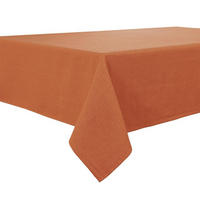 TISCHDECKE Zimt 145 x 300 cm wasserabweisend Leinenoptik - Orange, Textil (300/145/1.5cm)