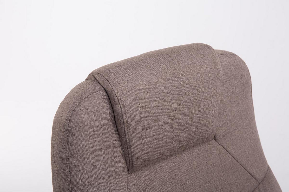 BÜROSTUHL Apodo, Stoff Taupe - Taupe, Textil/Metall (66/122/70cm) - TPFLiving