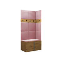 GARDEROBEN-SET Orion I - Eiche Artisan/Rosa, Holzwerkstoff/Kunststoff (84/186/46cm) - MIRJAN24