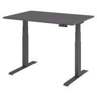 SCHREIBTISCH elektrisch XDKB 80/120/74 cm in Graphitfarben/Graphitfarben - Graphitfarben, Holzwerkstoff (80/120/74cm) - bümö