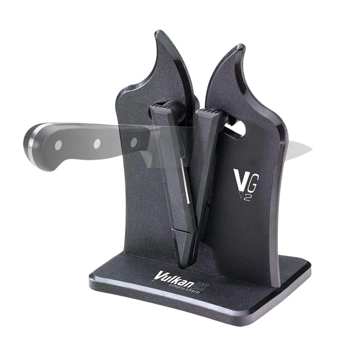 MESSERSCHÄRFER VG2 Classic Schwarz - Schwarz, Kunststoff - Vulkanus